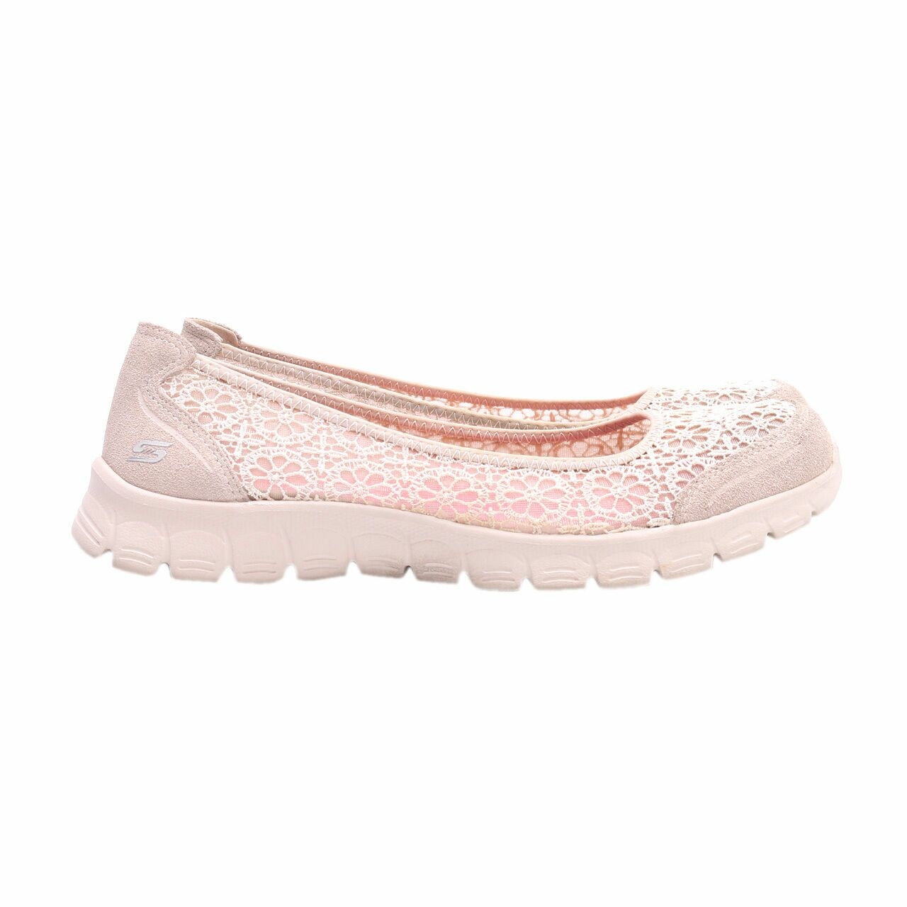 Skechers Cream Majesty Slip OnFlats