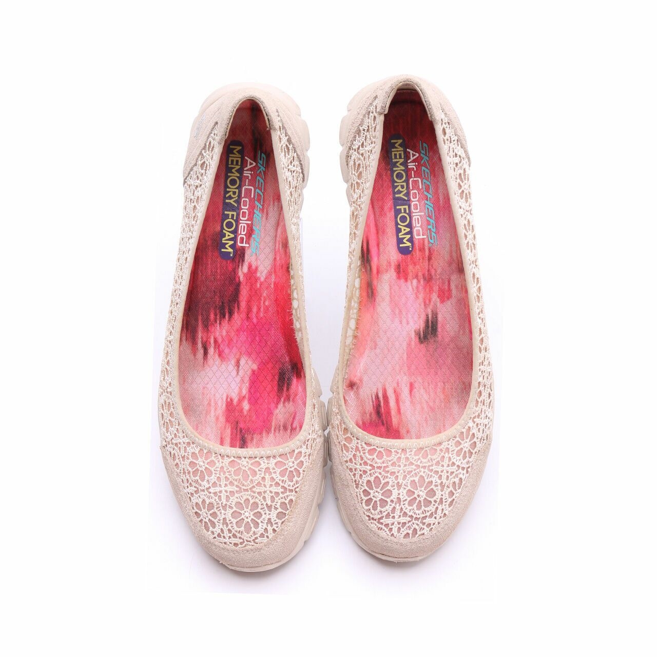 Skechers Cream Majesty Slip OnFlats