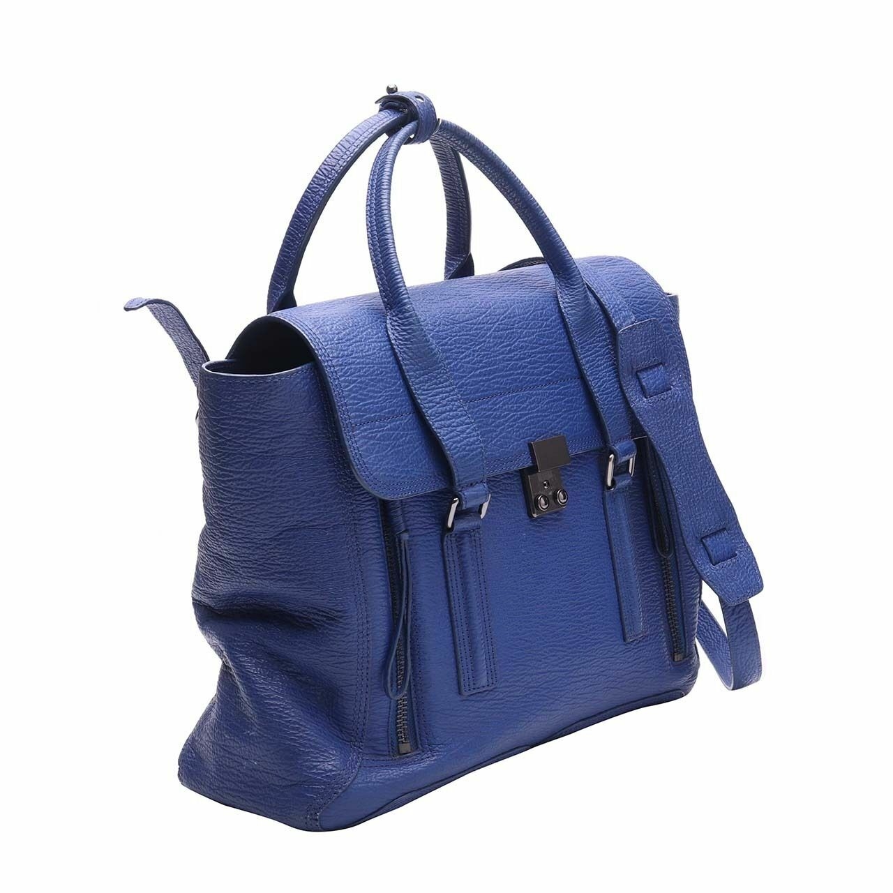 3.1 Phillip Lim Blue Pashli Large Satchel Bag