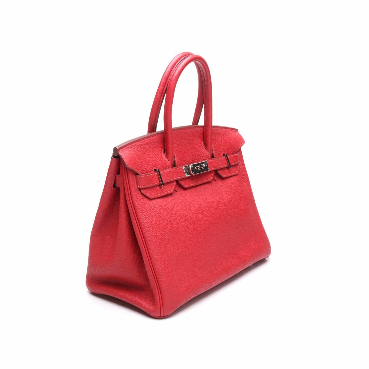 Hermes Birkin 30 Togo Rouge Garance PHW #M Handbag