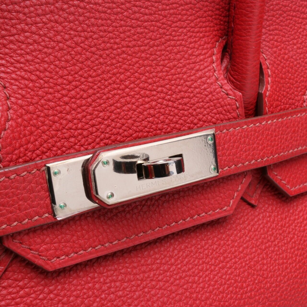 Hermes Birkin 30 Togo Rouge Garance PHW #M Handbag