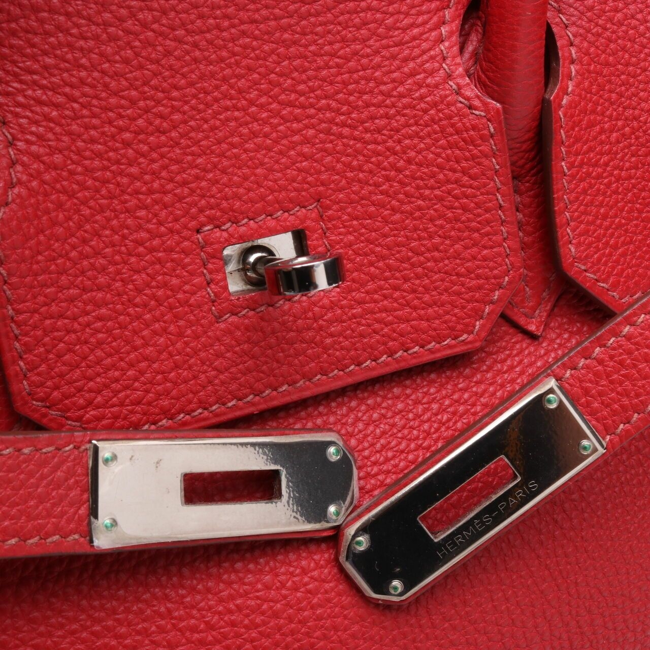 Hermes Birkin 30 Togo Rouge Garance PHW #M Handbag