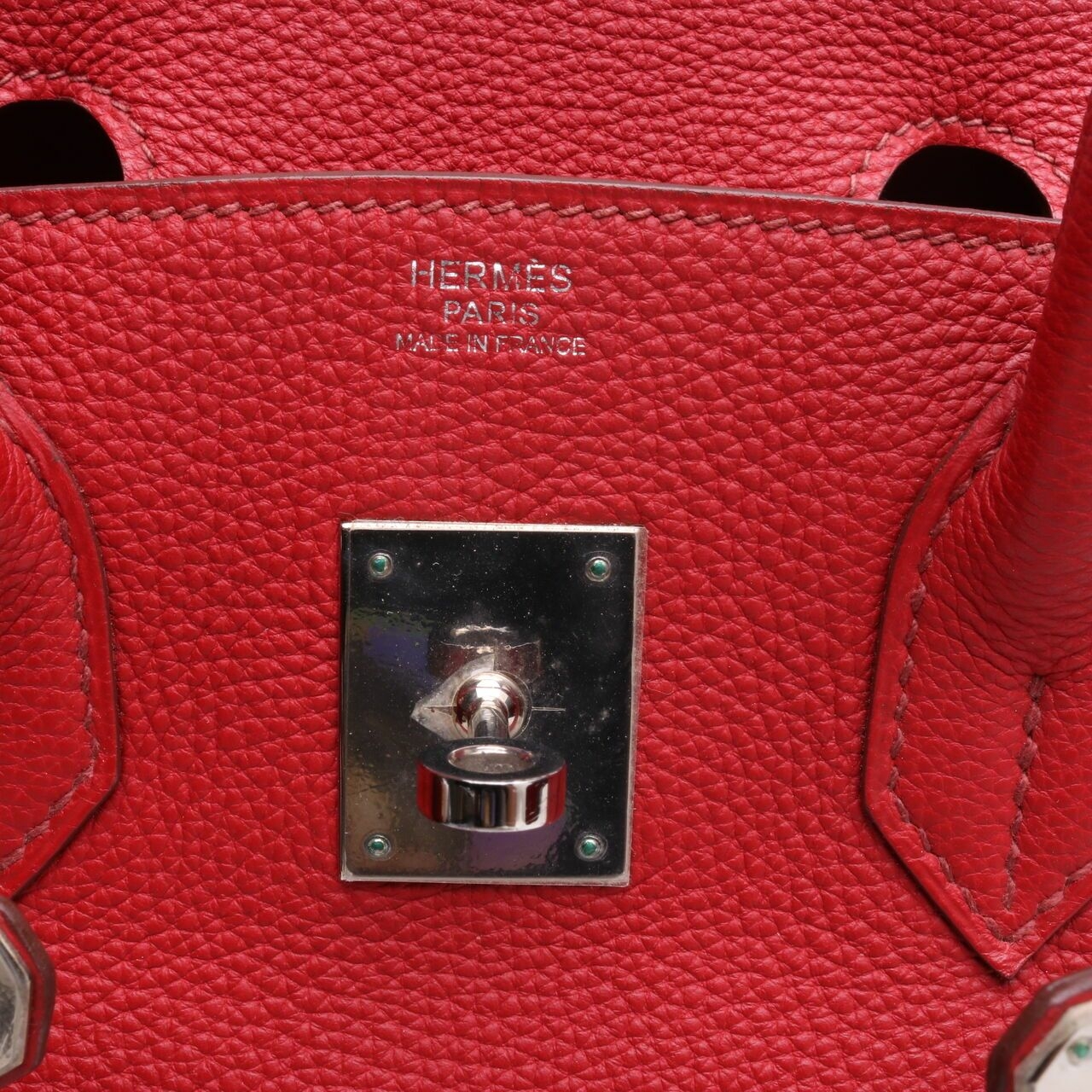 Hermes Birkin 30 Togo Rouge Garance PHW #M Handbag