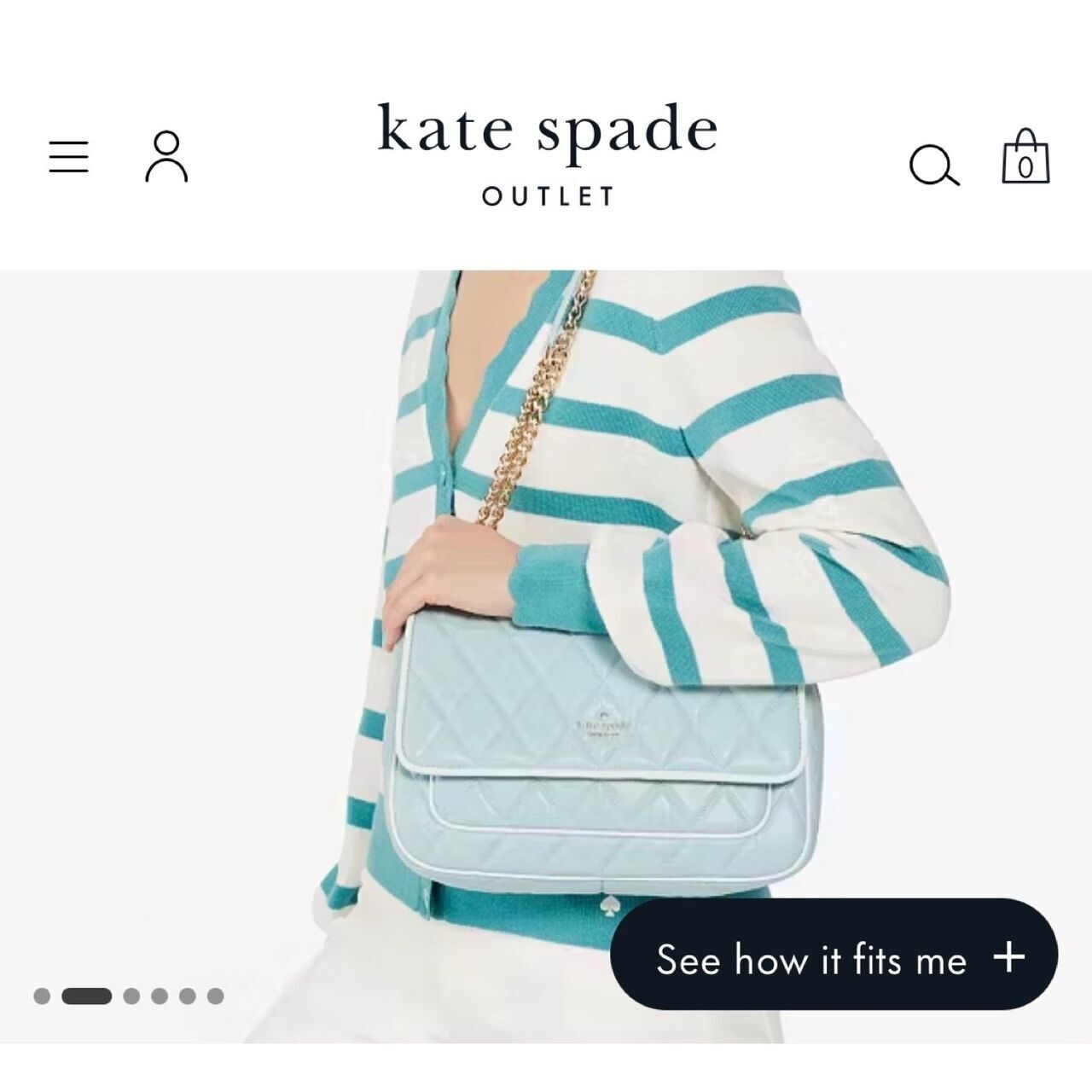 kate spade carey colorblock edge quilted wide sage shoulder bag