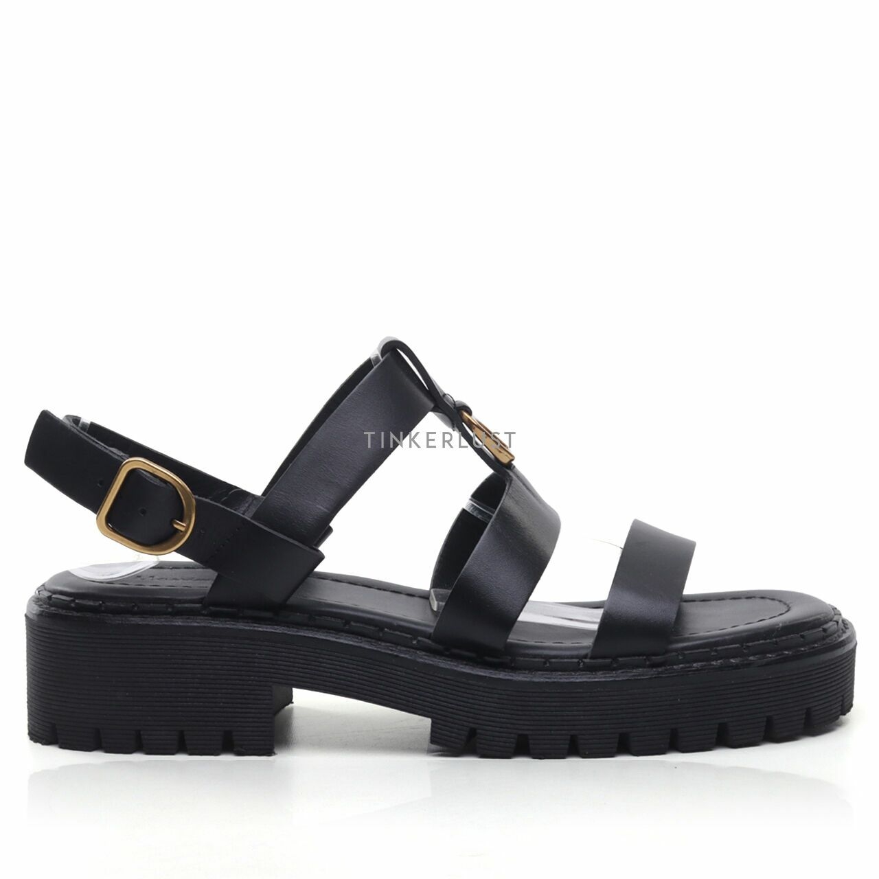 Massimo Dutti Black Sandals