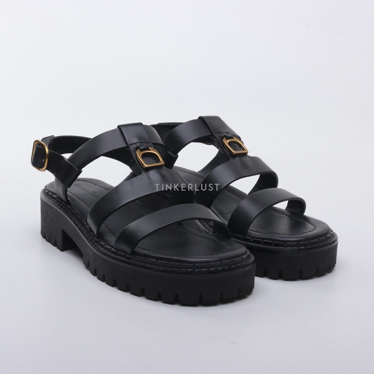 Massimo Dutti Black Sandals