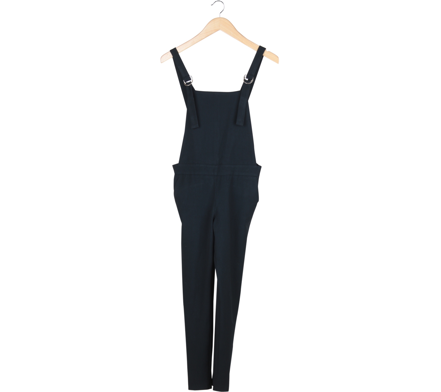 Stradivarius Dark Blue Overall Jumpsuit