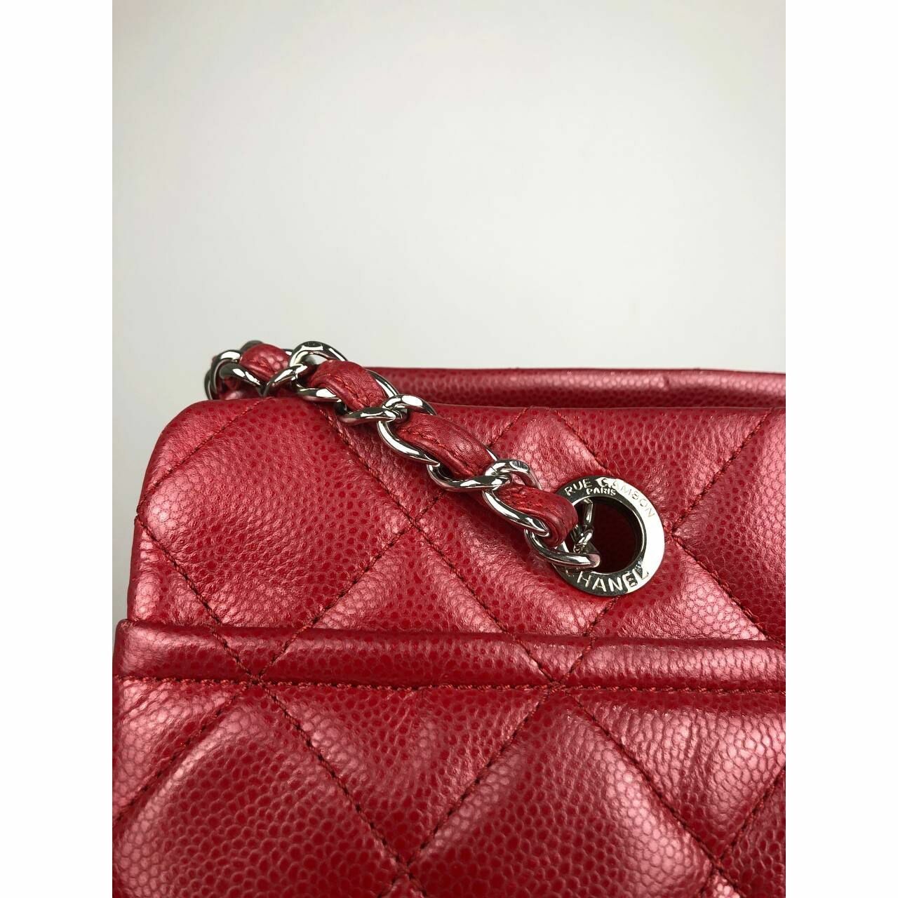 Chanel Tote bag Red Caviar SHW #17