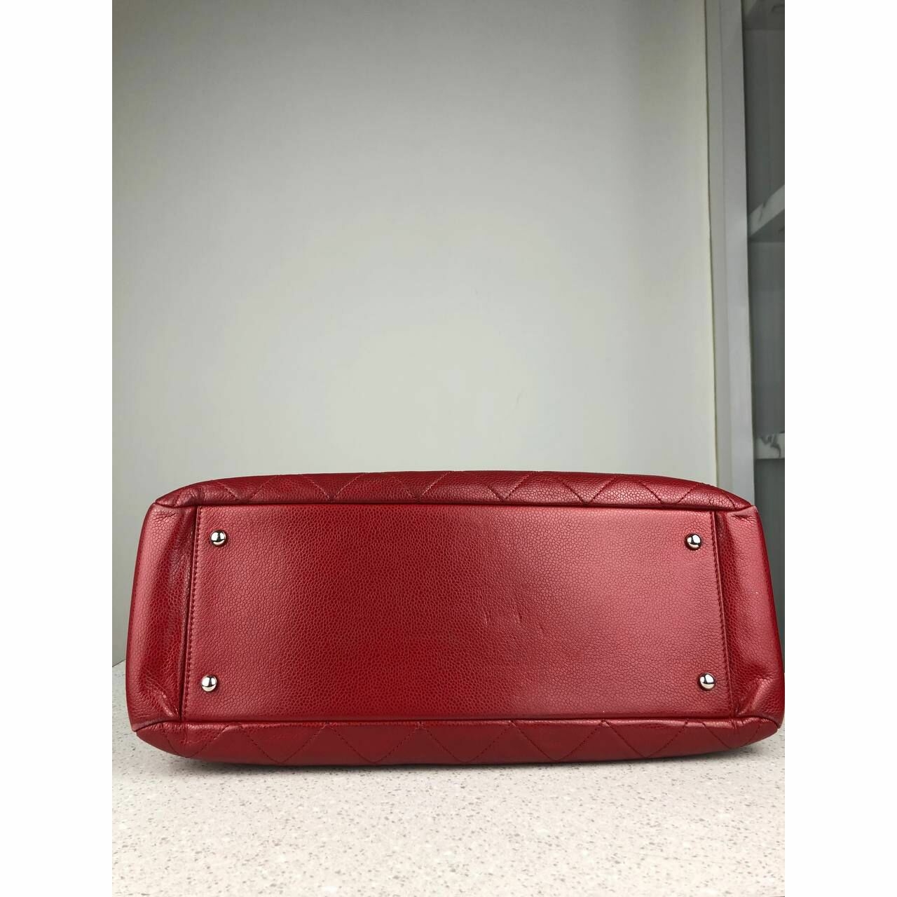 Chanel Tote bag Red Caviar SHW #17