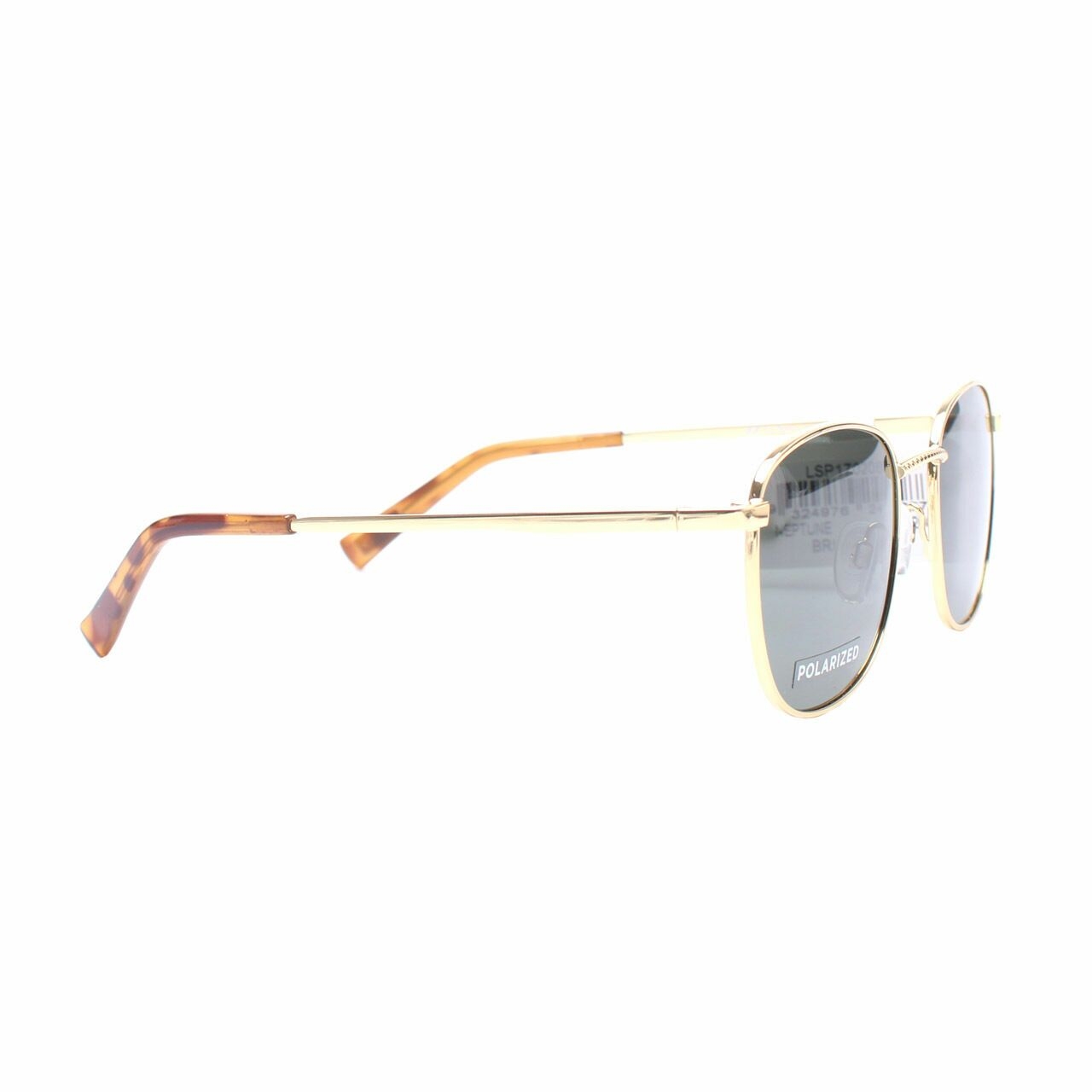 Le Specs Neptune Polarized Square Bright Gold Sunglasses