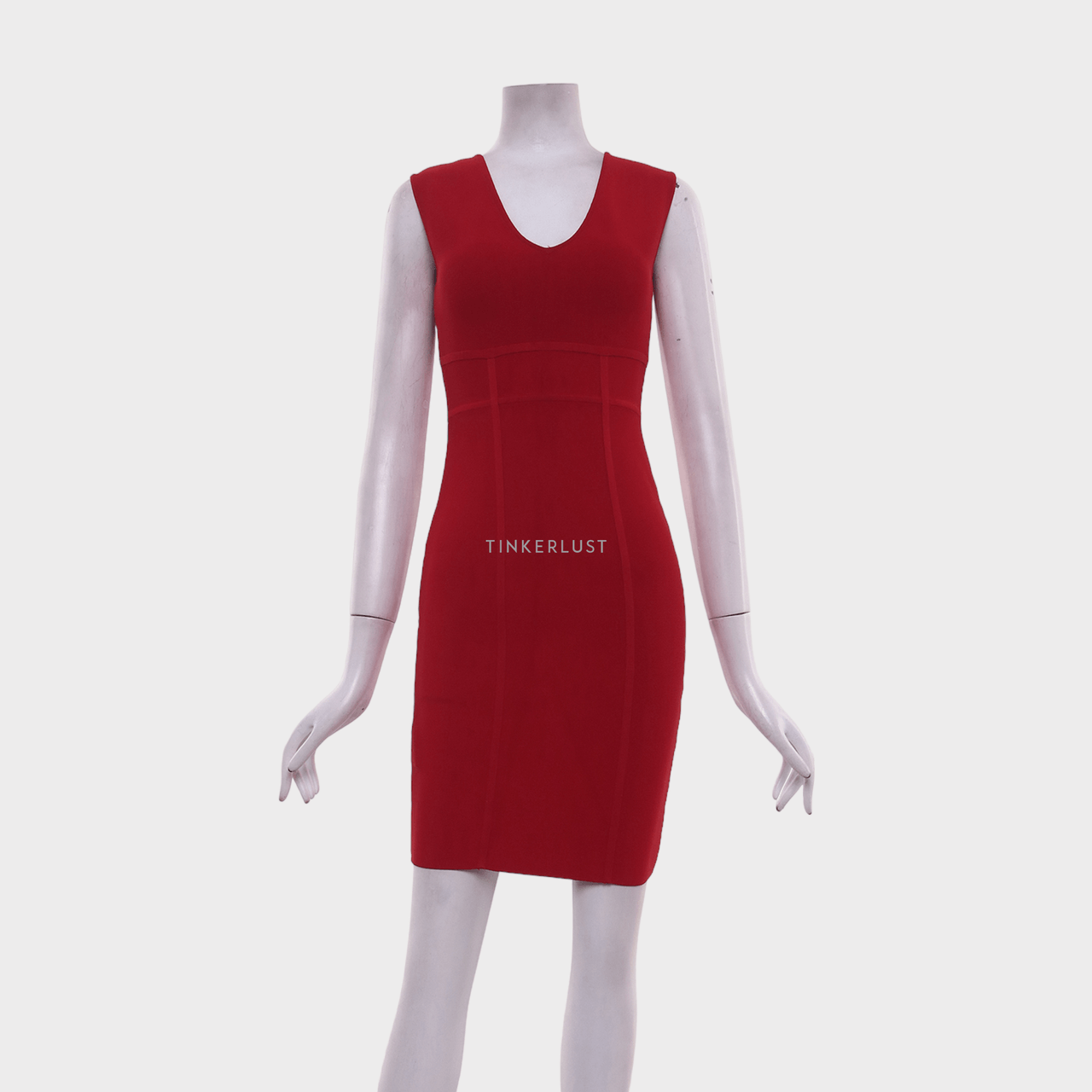 BCBG Max Azria Red Makena Bodycon Mini Dress