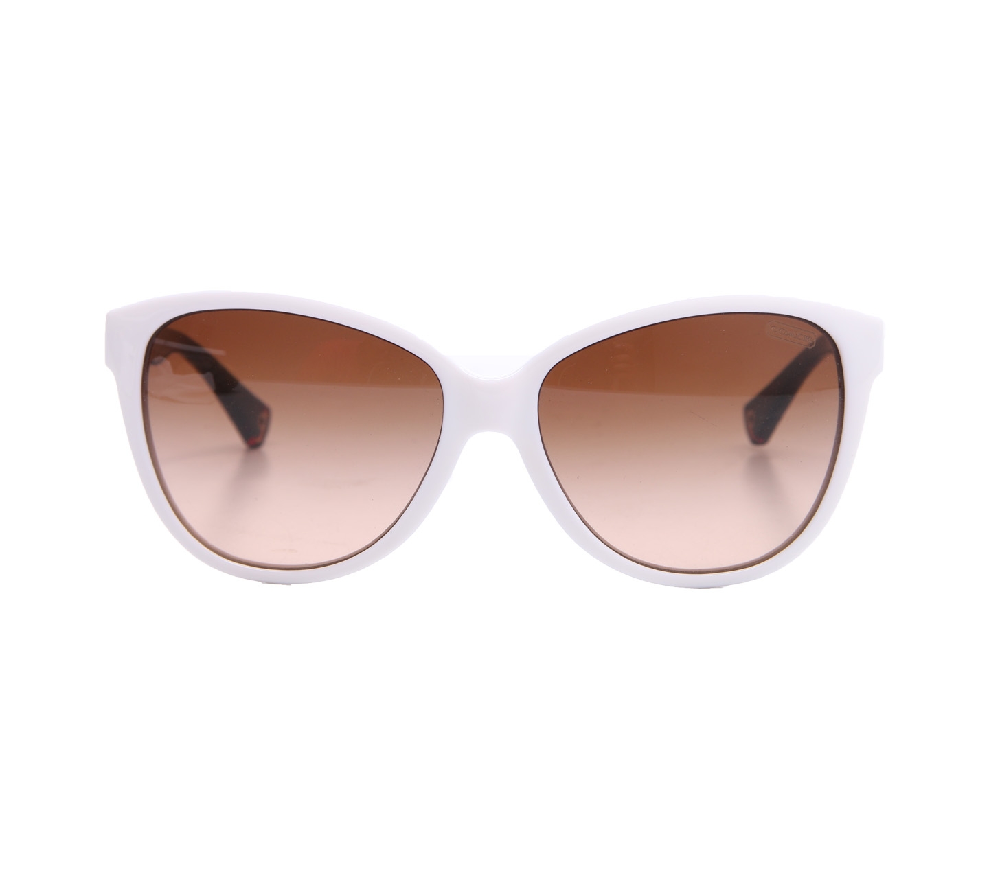 Coach White & Brown Sunglasses