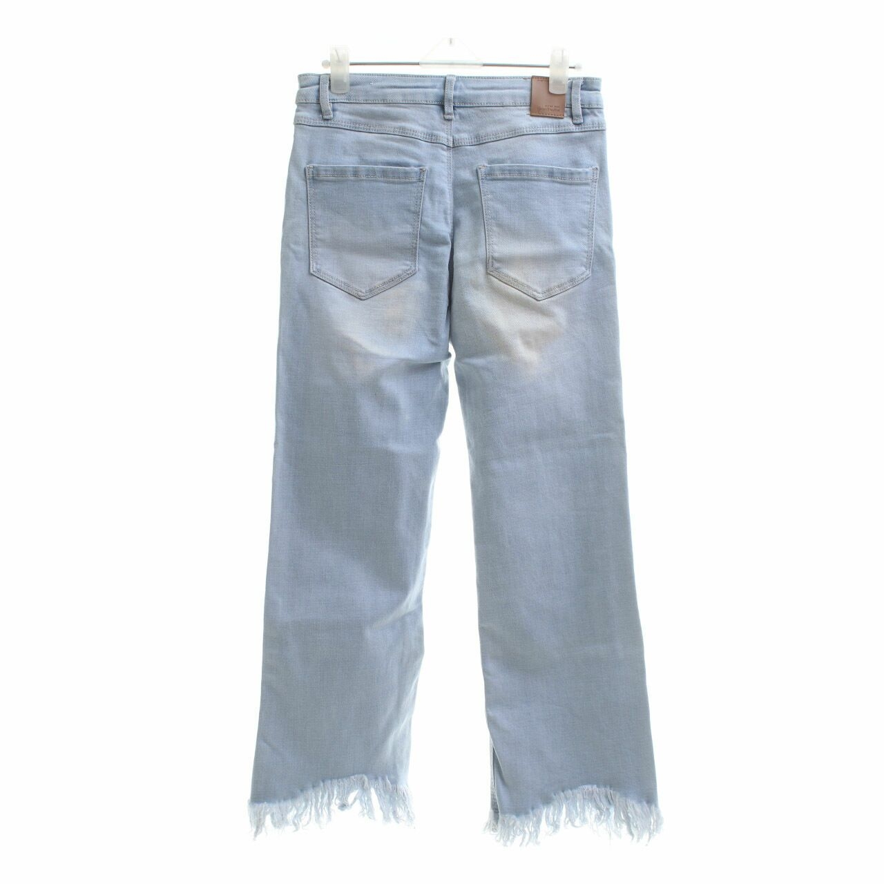 Stradivarius Light Blue Washed Hight Waist Long Pants