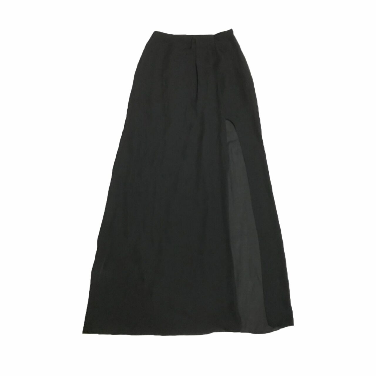Asos Black Maxi Slit Skirt