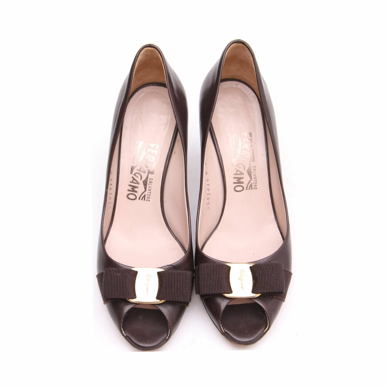 Salvatore Ferragamo Dark Brown Heels