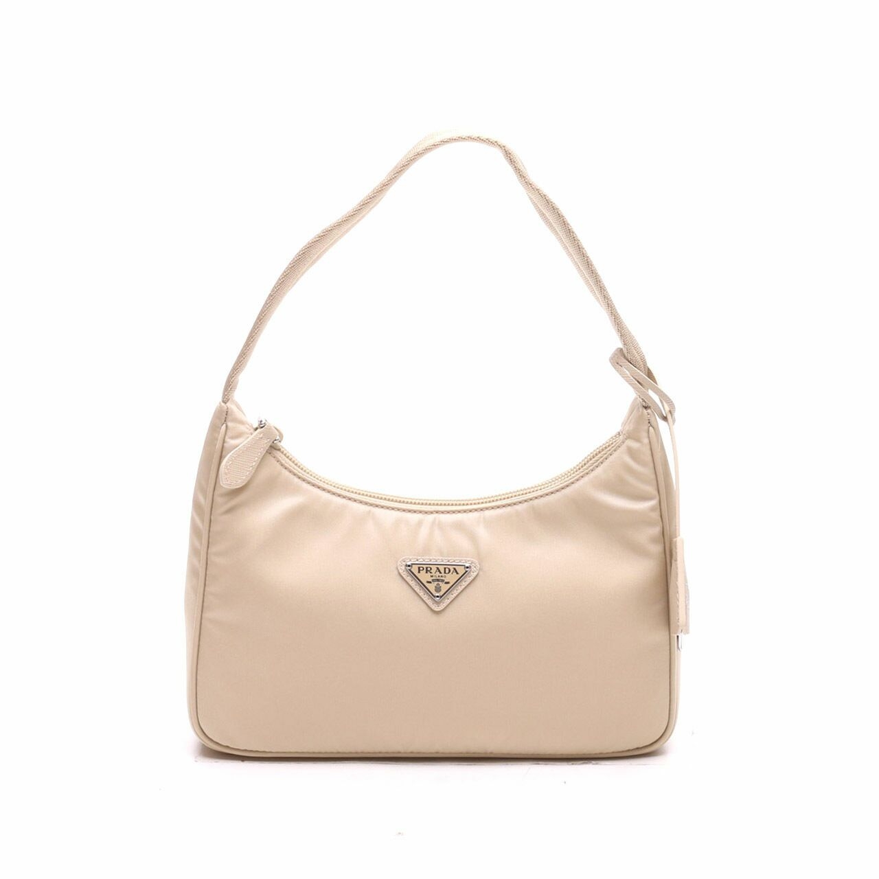 Prada Re-Edition 2000 Nylon Beige Mini Hand Bag