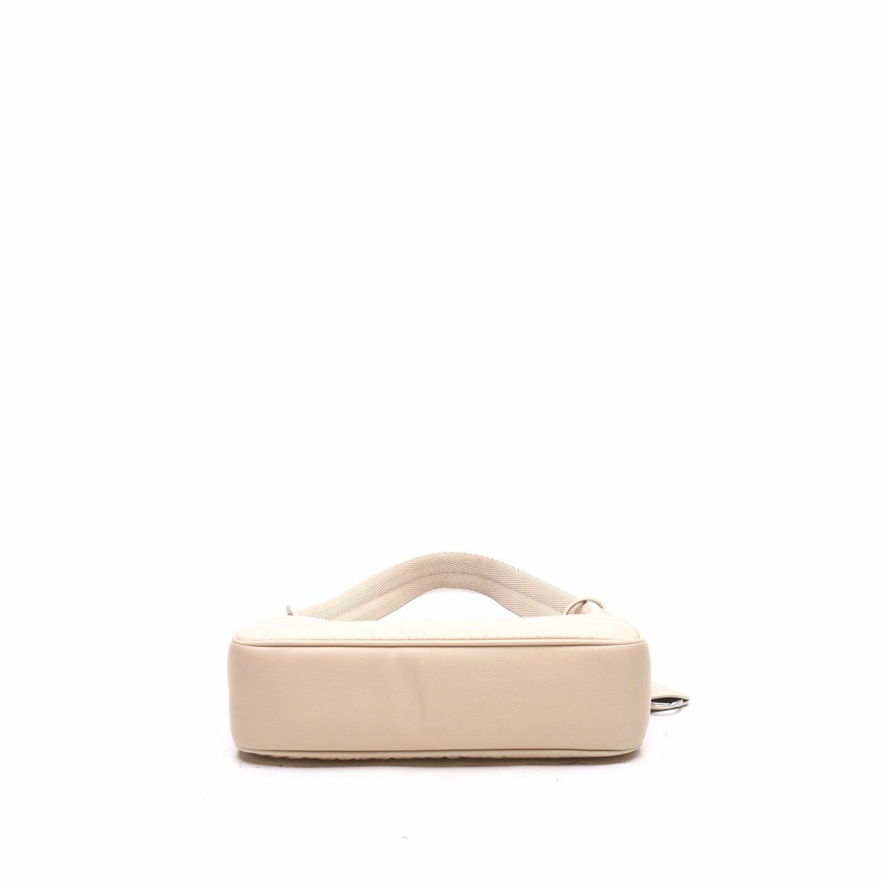 Prada Re-Edition 2000 Nylon Beige Mini Hand Bag