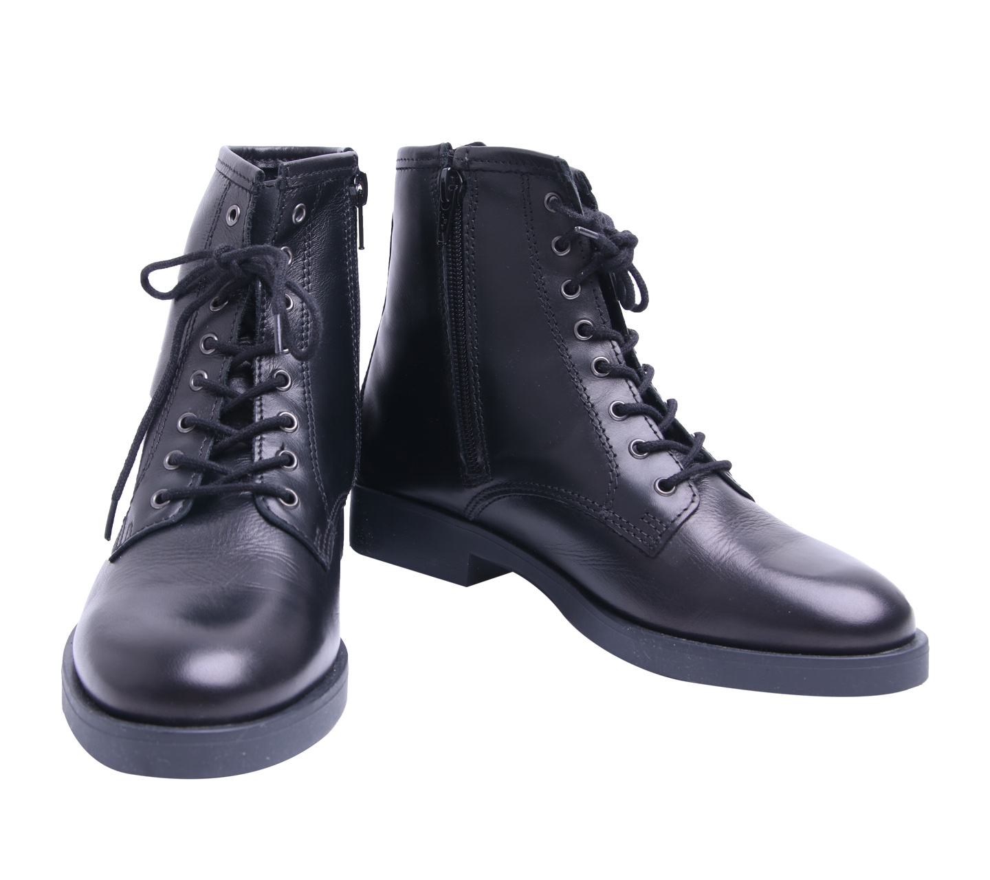 Everbest Black Virenze Leather Boots