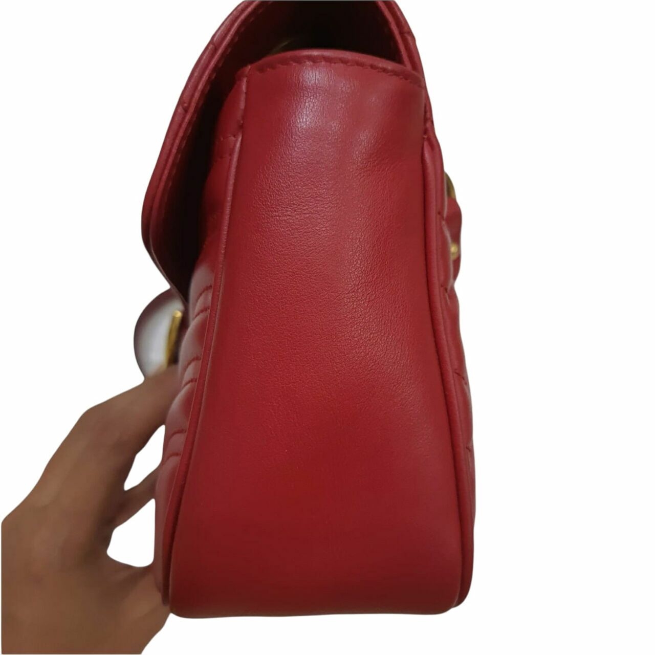 Gucci Small Marmont Red Shoulder Bag