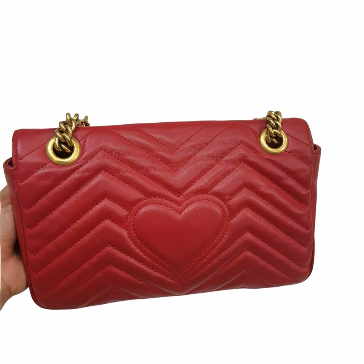 Gucci Small Marmont Red Shoulder Bag