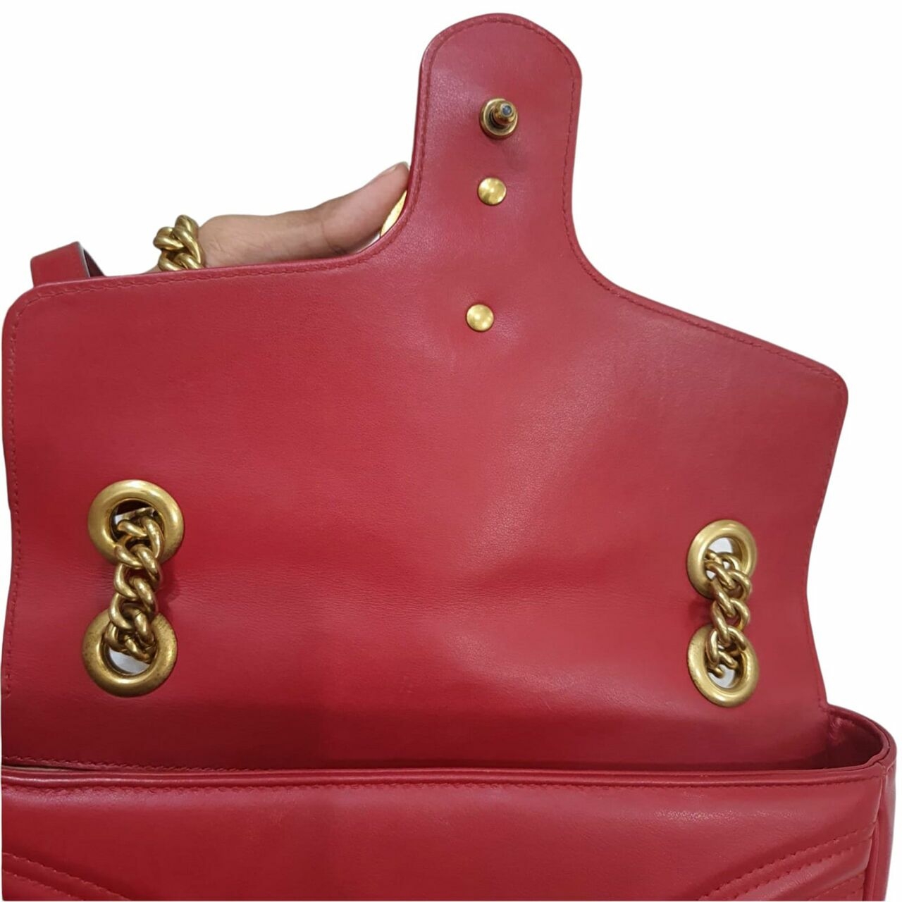 Gucci Small Marmont Red Shoulder Bag