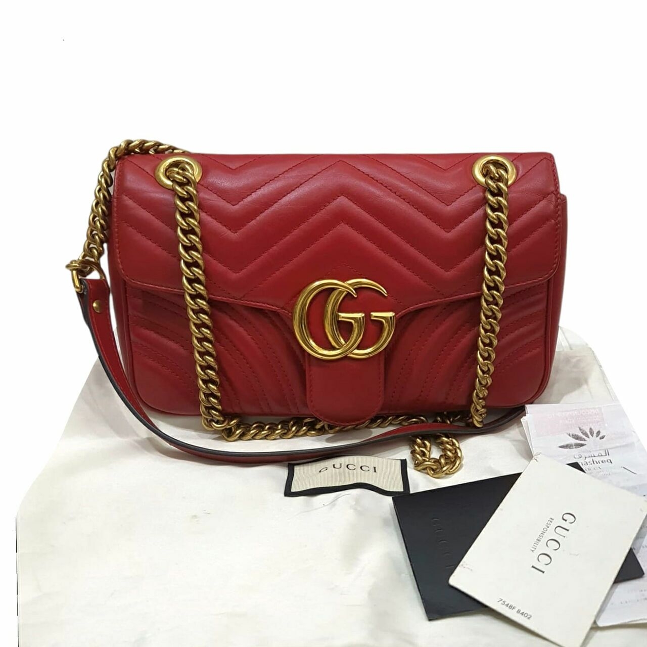 Gucci Small Marmont Red Shoulder Bag