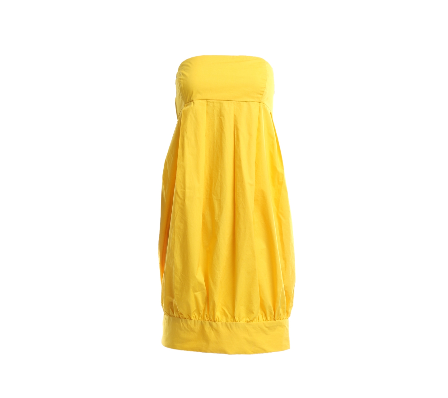 Zara Yellow Tube Mini Dress