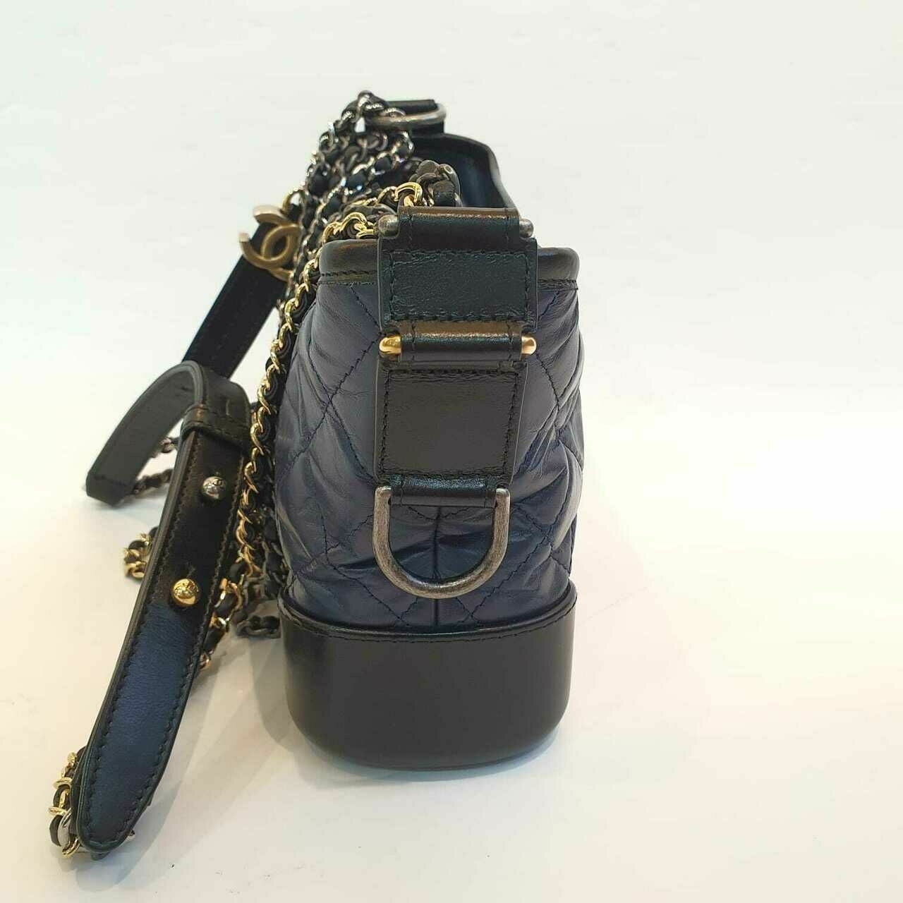 Chanel Gabrielle Small Navy & Black #23 Sling Bag