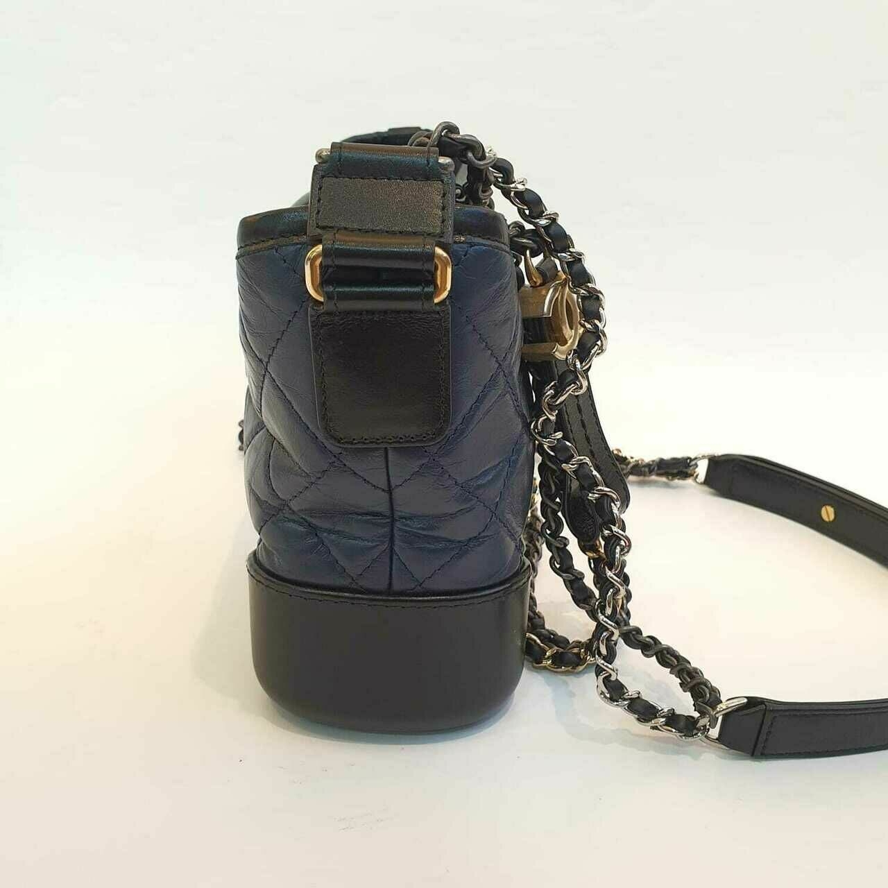 Chanel Gabrielle Small Navy & Black #23 Sling Bag