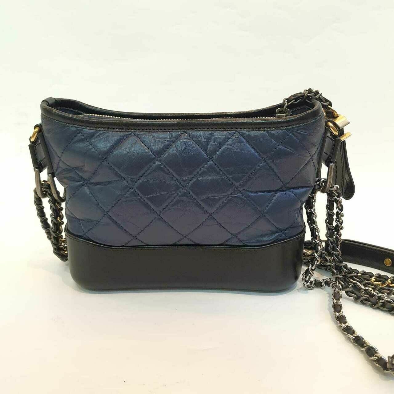 Chanel Gabrielle Small Navy & Black #23 Sling Bag