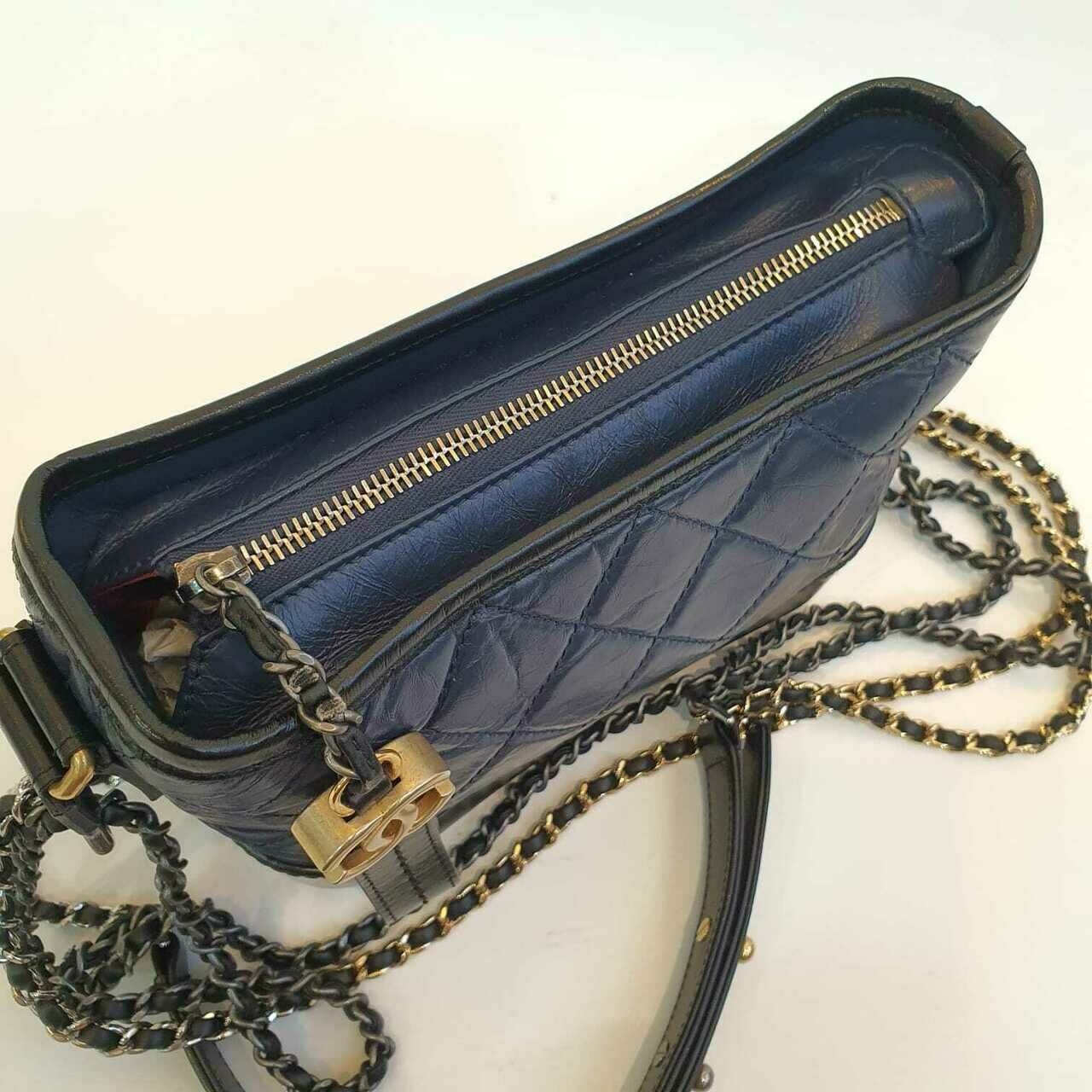 Chanel Gabrielle Small Navy & Black #23 Sling Bag