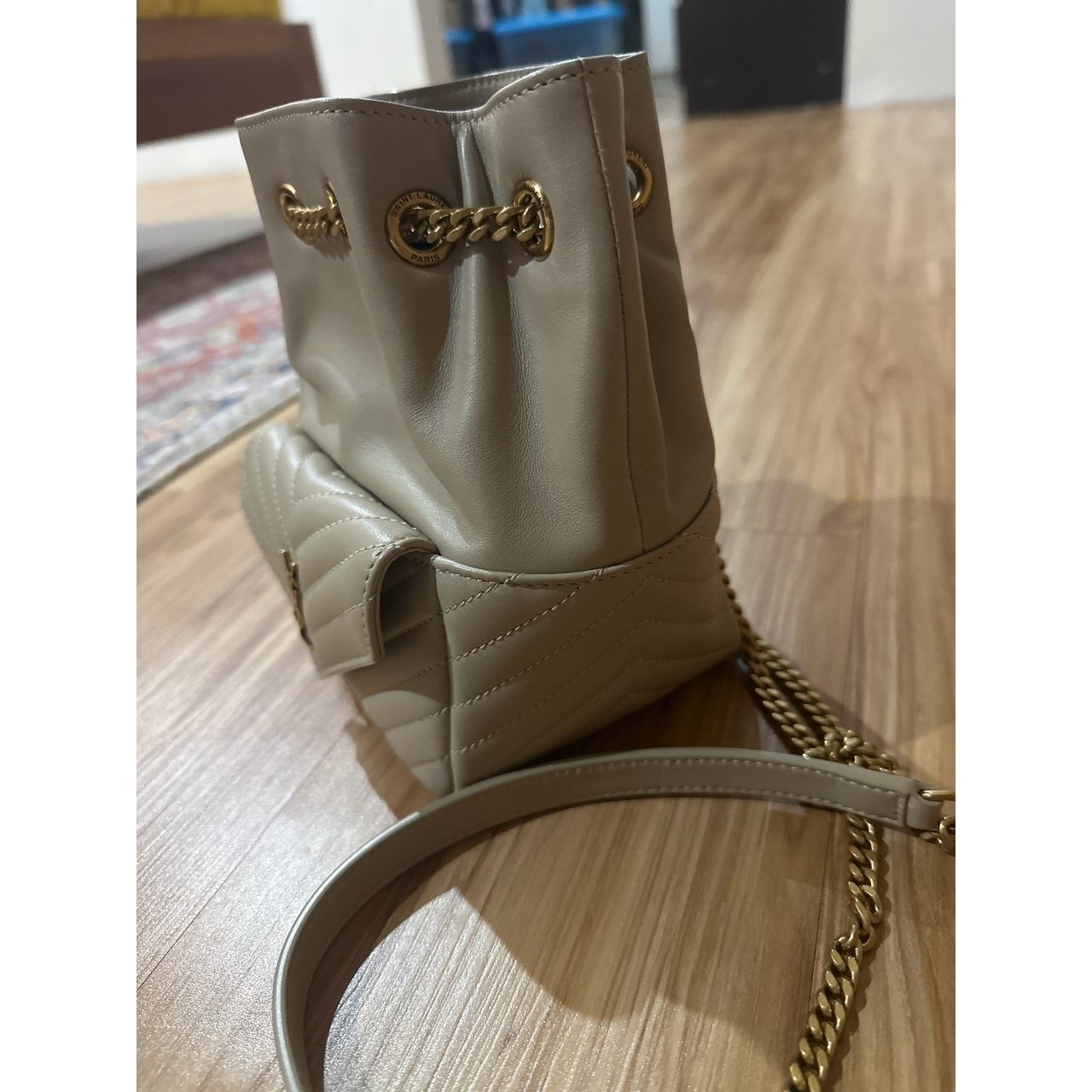 Yves Saint Laurent Light Greige Sling Bag