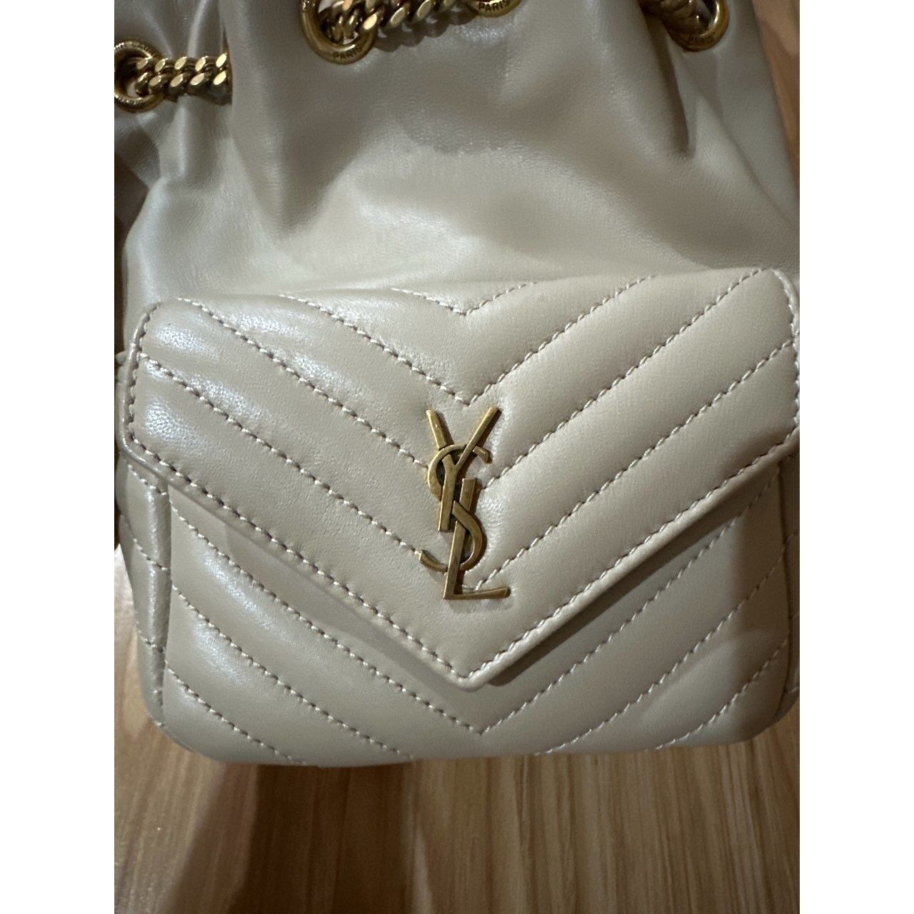 Yves Saint Laurent Light Greige Sling Bag