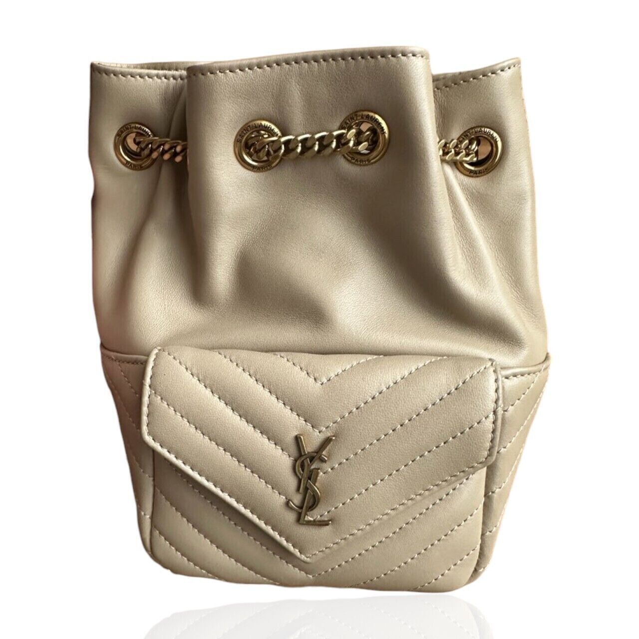 Yves Saint Laurent Light Greige Sling Bag