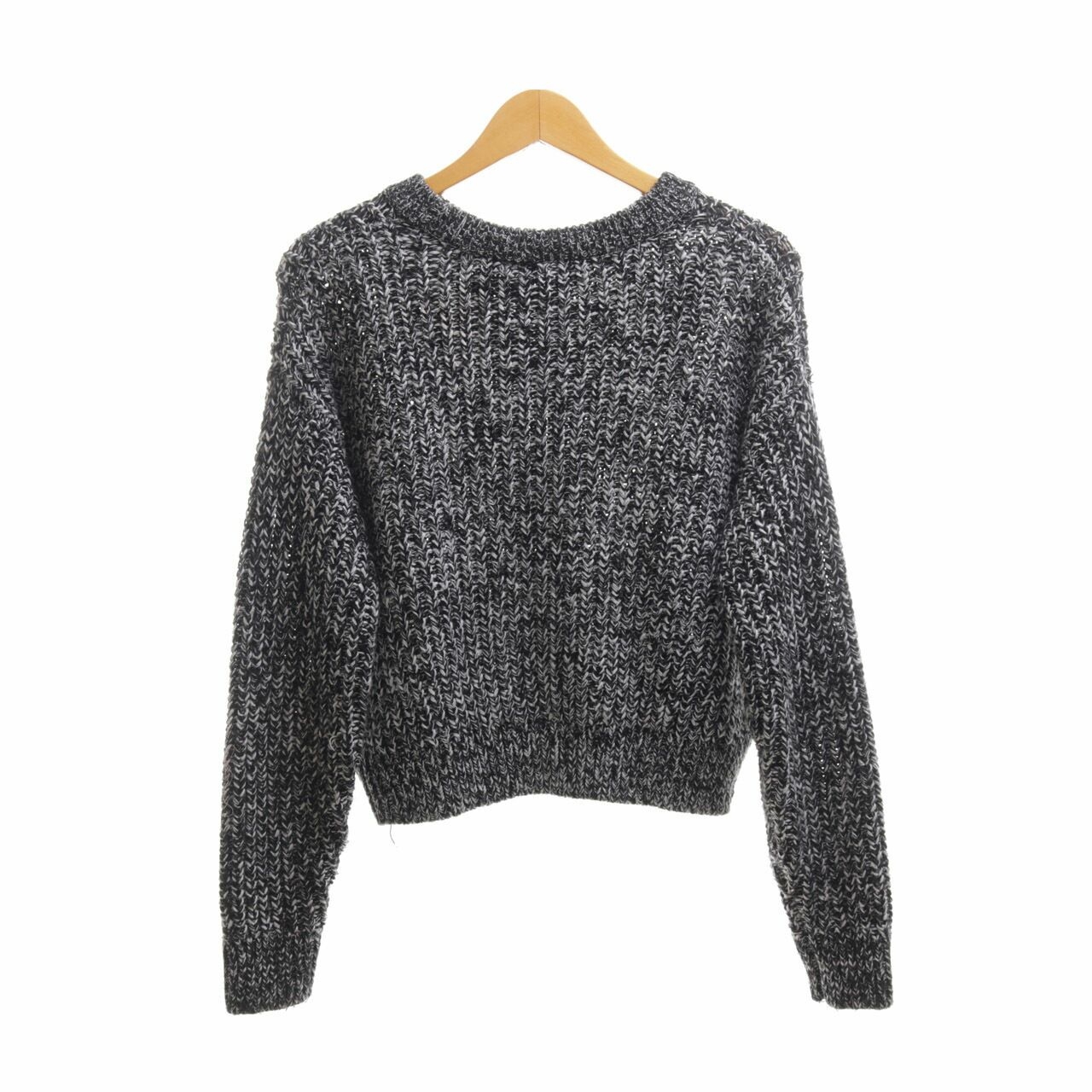 H&M Black & White Tweed Sweater