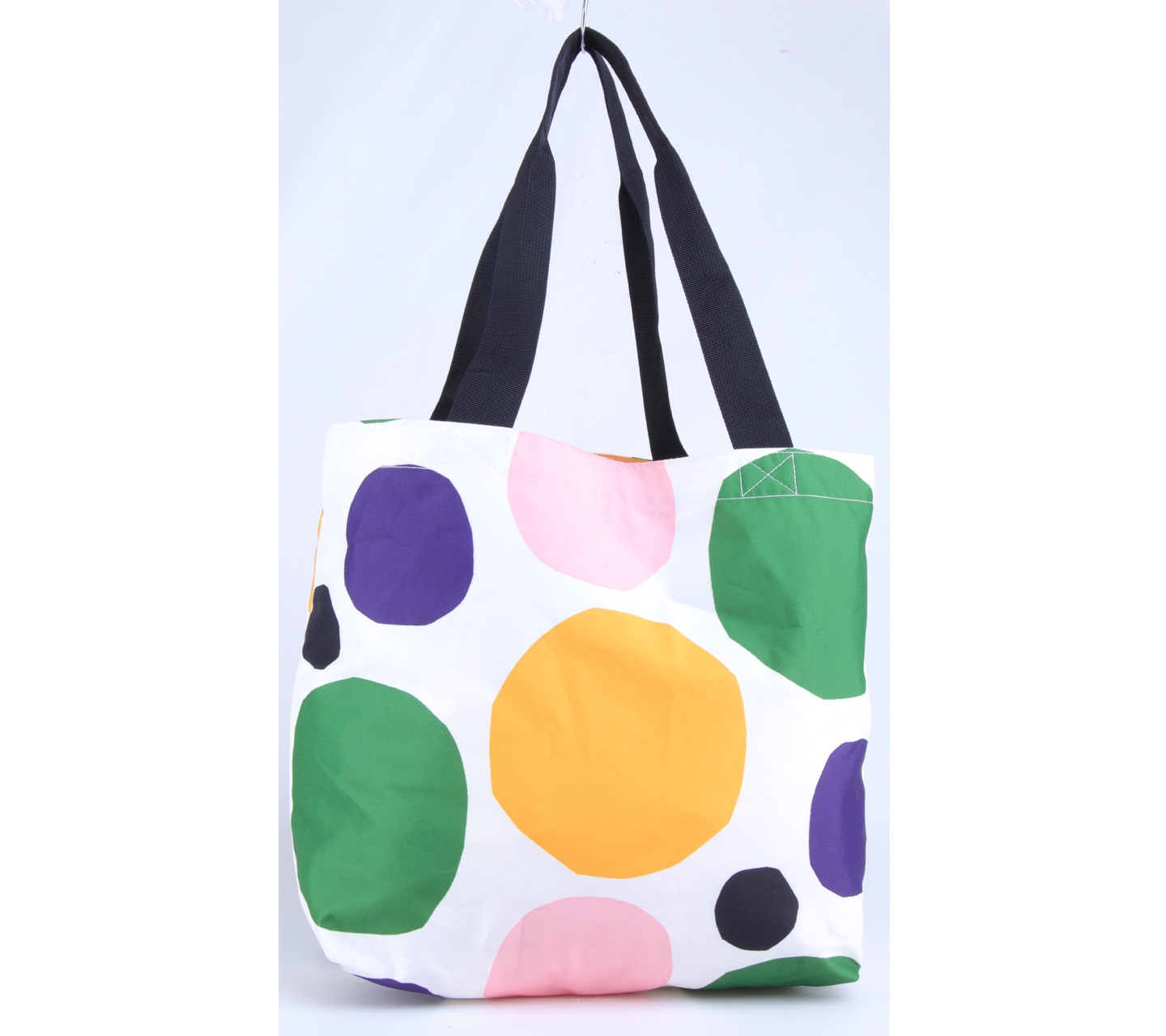 UNIQLO White Polka Dot Tote Bag