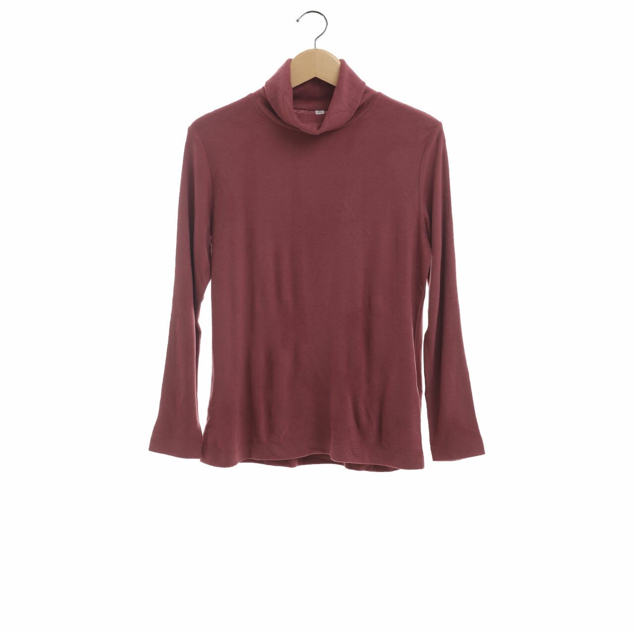 UNIQLO Purple Turtleneck T-Shirt