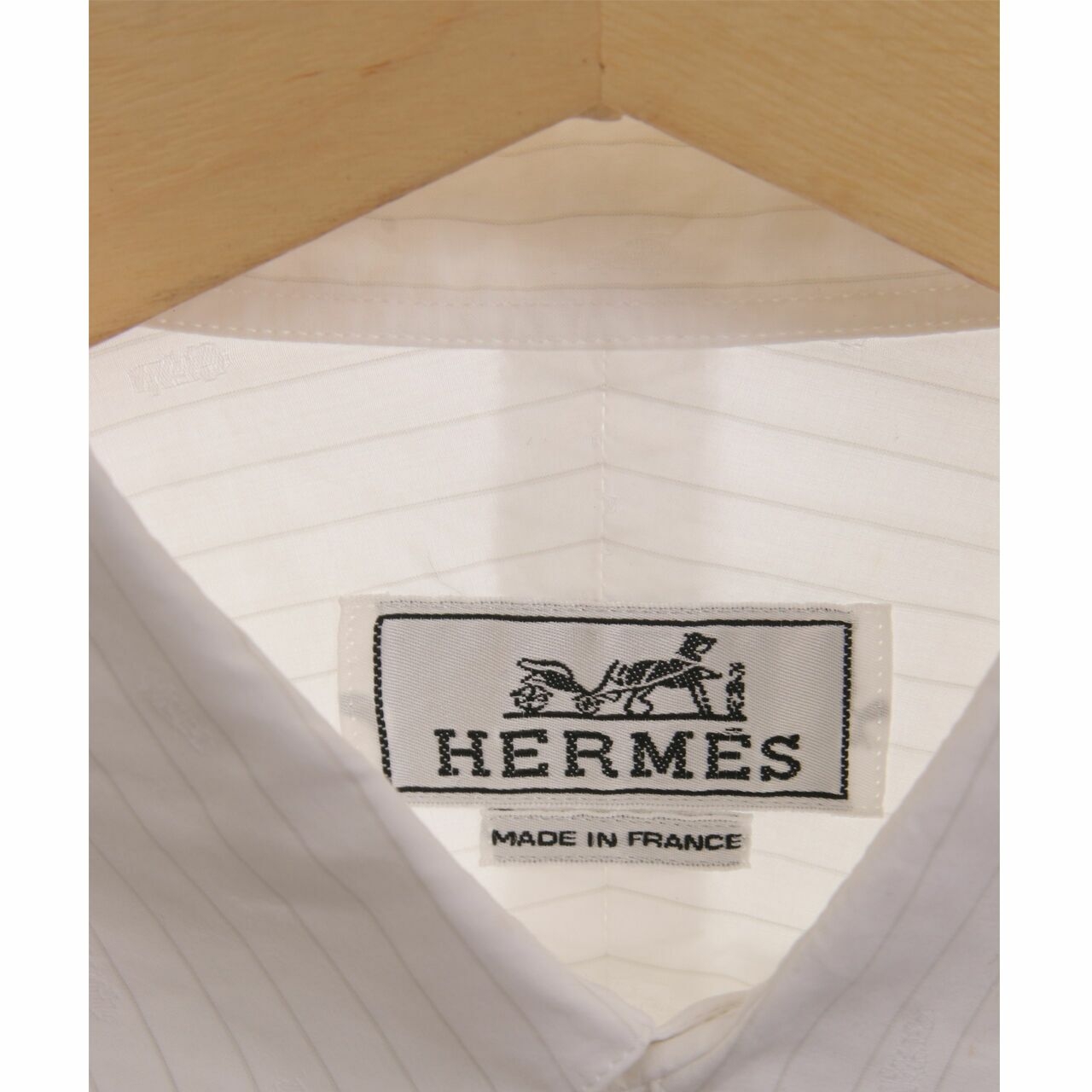 Hermes White Stripes Shirt