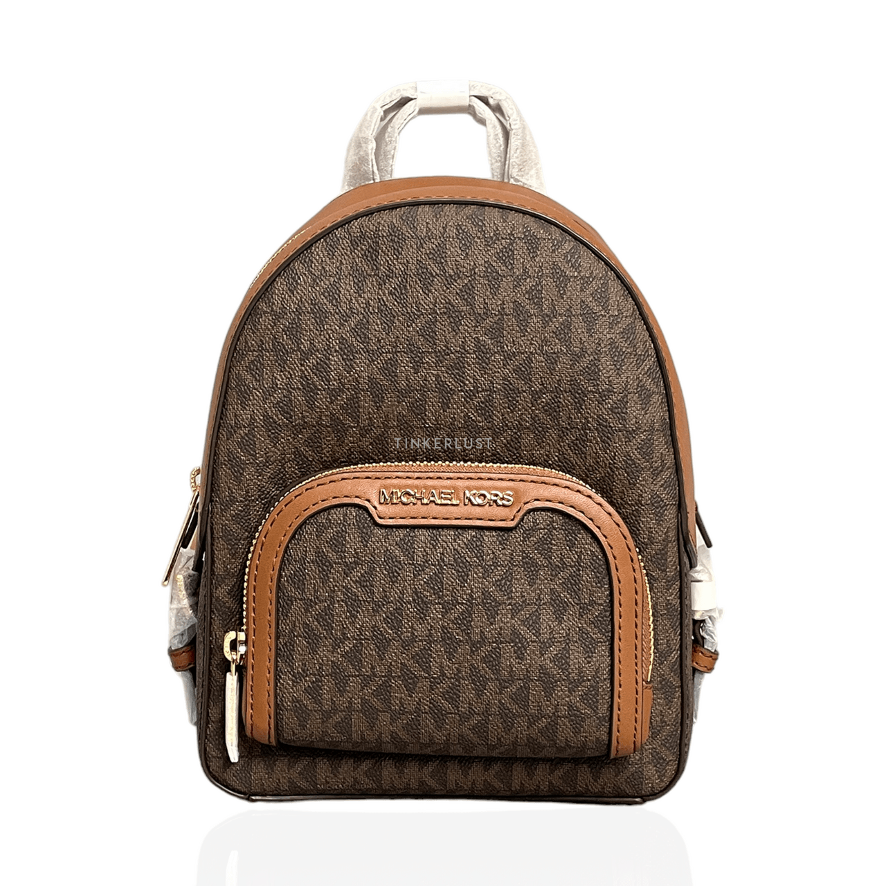 Michael Kors 35T2G8TB1B Jaycee Brown XS Convertible Zip Pocket Backpack