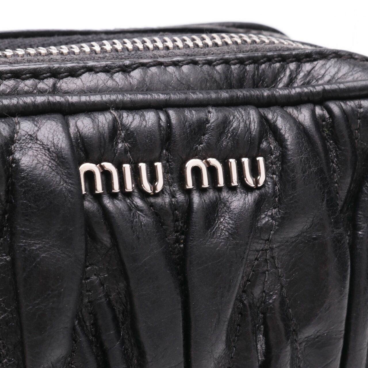 Miu Miu Matelasse Black Sling Bag