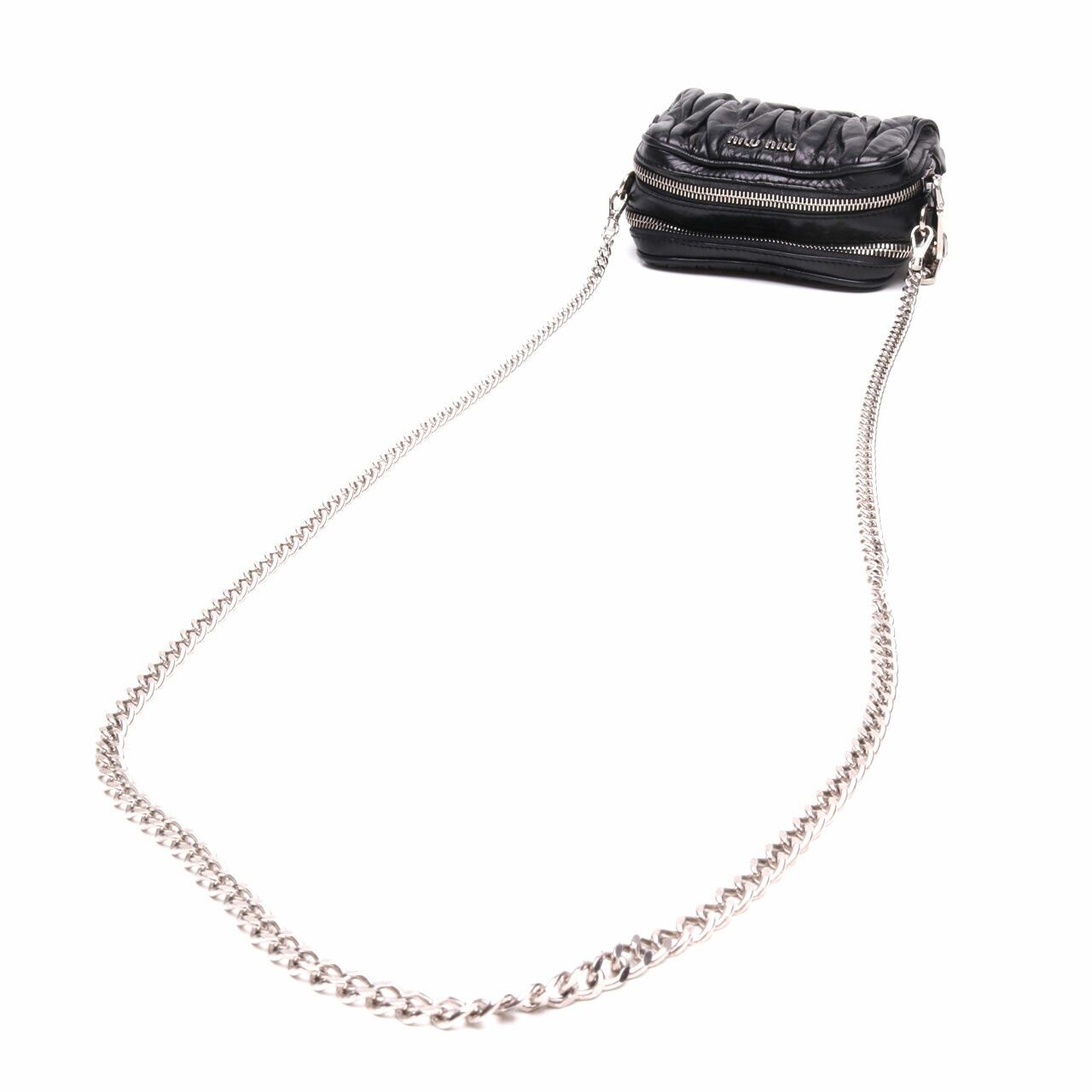 Miu Miu Matelasse Black Sling Bag