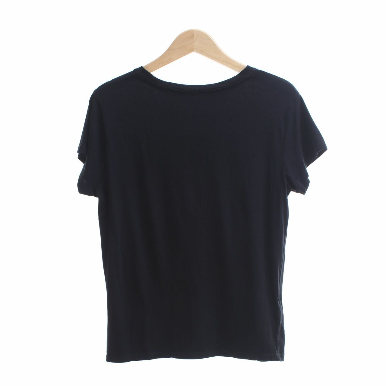 Mango Black Embroidery T-Shirt