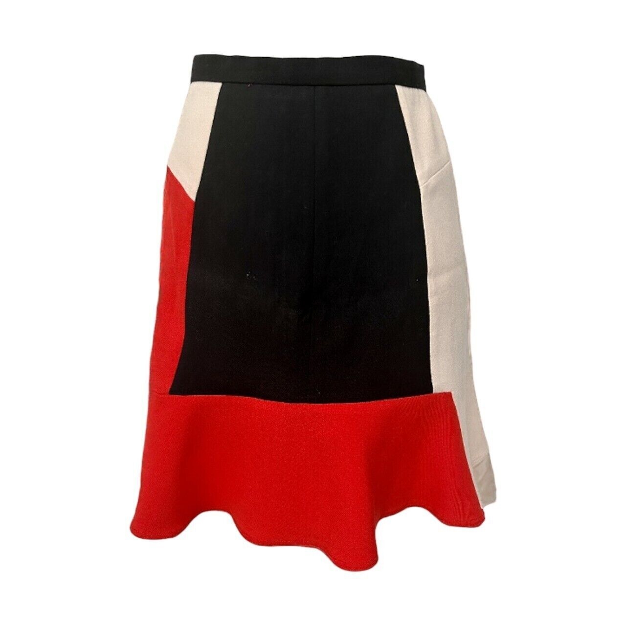 Zara Flare Color Block Mini Skirt in Red, Pink, and Black 
