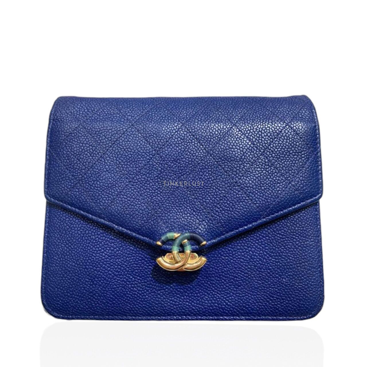 Chanel Cuba WOC Small Blue Caviar GHW #25 2017 Sling Bag