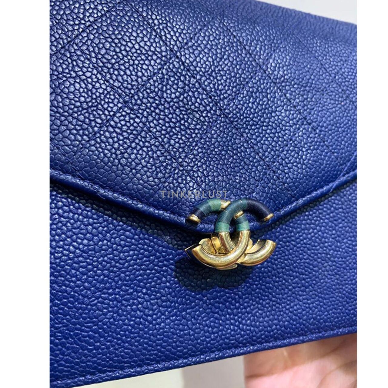 Chanel Cuba WOC Small Blue Caviar GHW #25 2017 Sling Bag