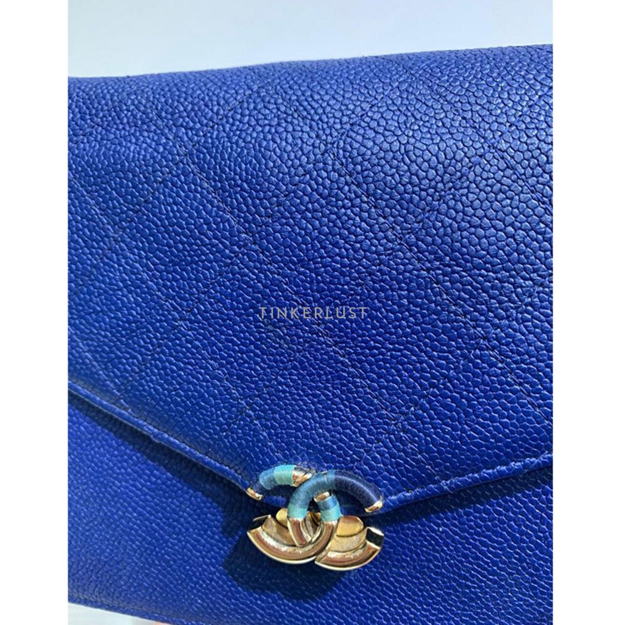 Chanel Cuba WOC Small Blue Caviar GHW #25 2017 Sling Bag