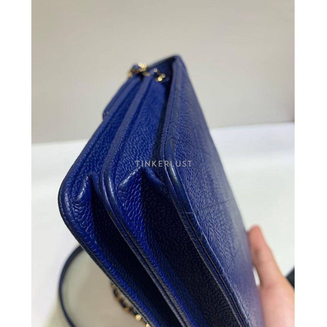 Chanel Cuba WOC Small Blue Caviar GHW #25 2017 Sling Bag