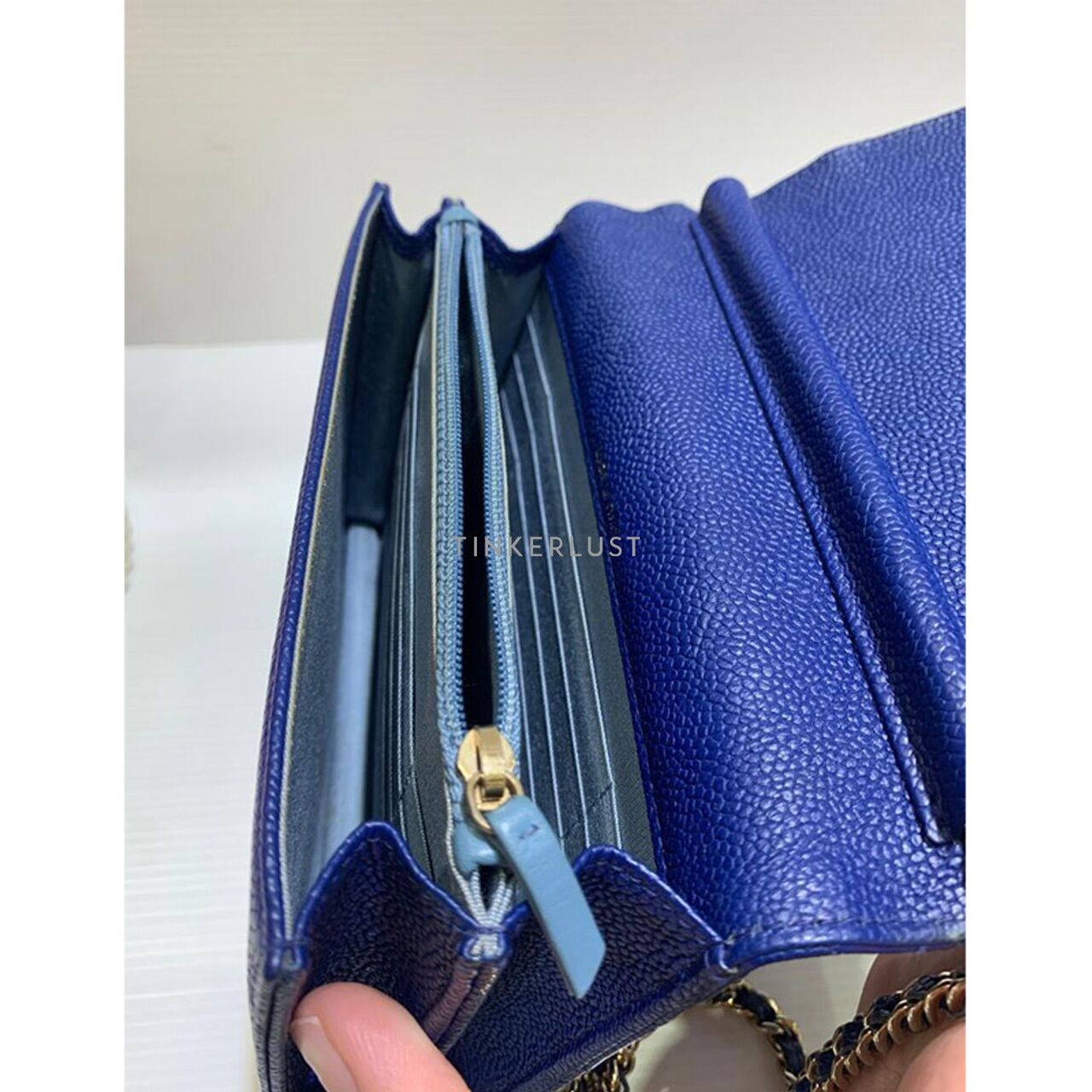 Chanel Cuba WOC Small Blue Caviar GHW #25 2017 Sling Bag