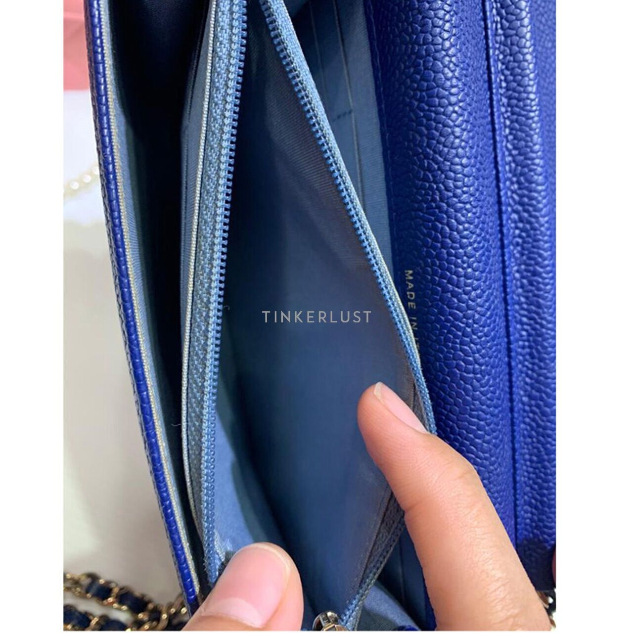 Chanel Cuba WOC Small Blue Caviar GHW #25 2017 Sling Bag