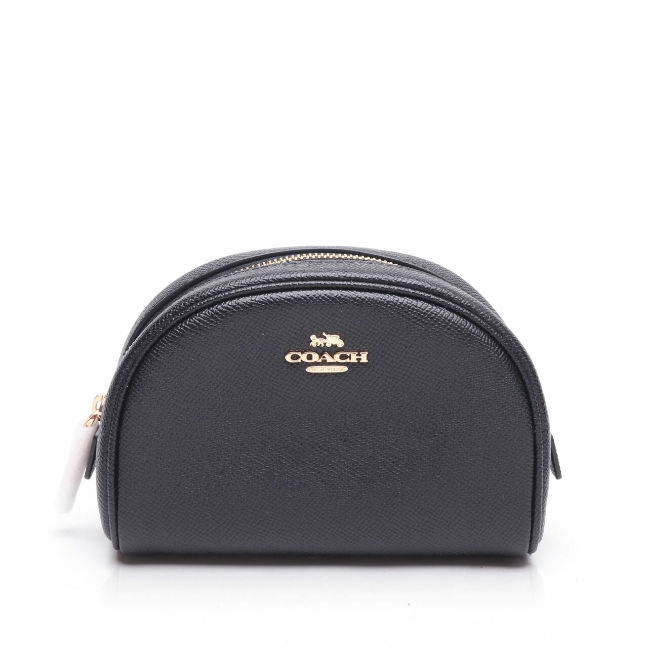 Coach C9984 Crossgrain Dome Black Cosmetic Case Pouch